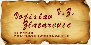 Vojislav Zlatarević vizit kartica